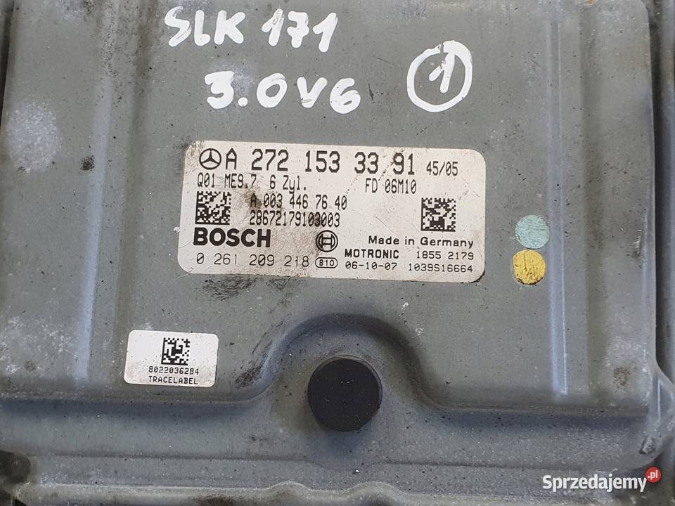 Mercedes SLK R171 30 V6 STEROWNIK SILNIKA Rudka