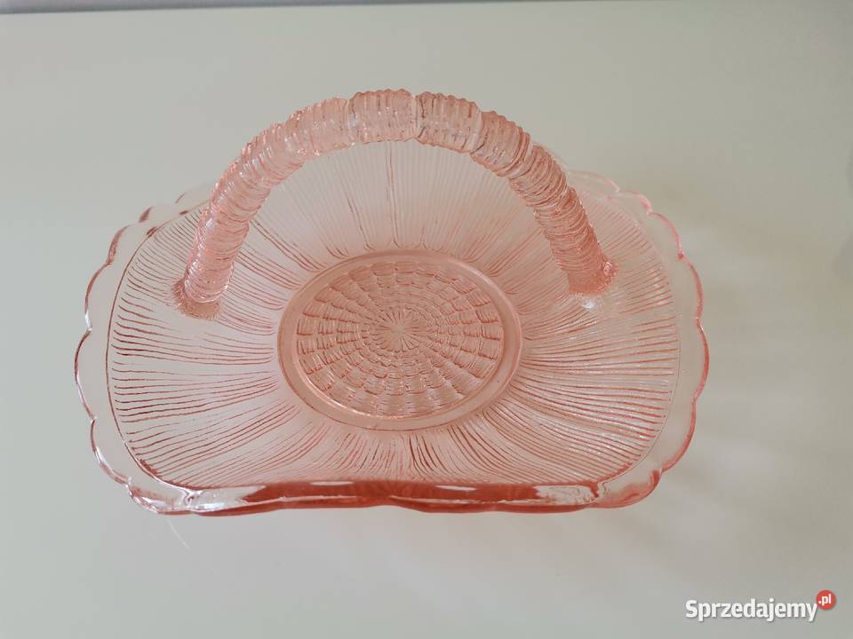 Stary nieużywany różowy koszyczek Cora HSG Katowice