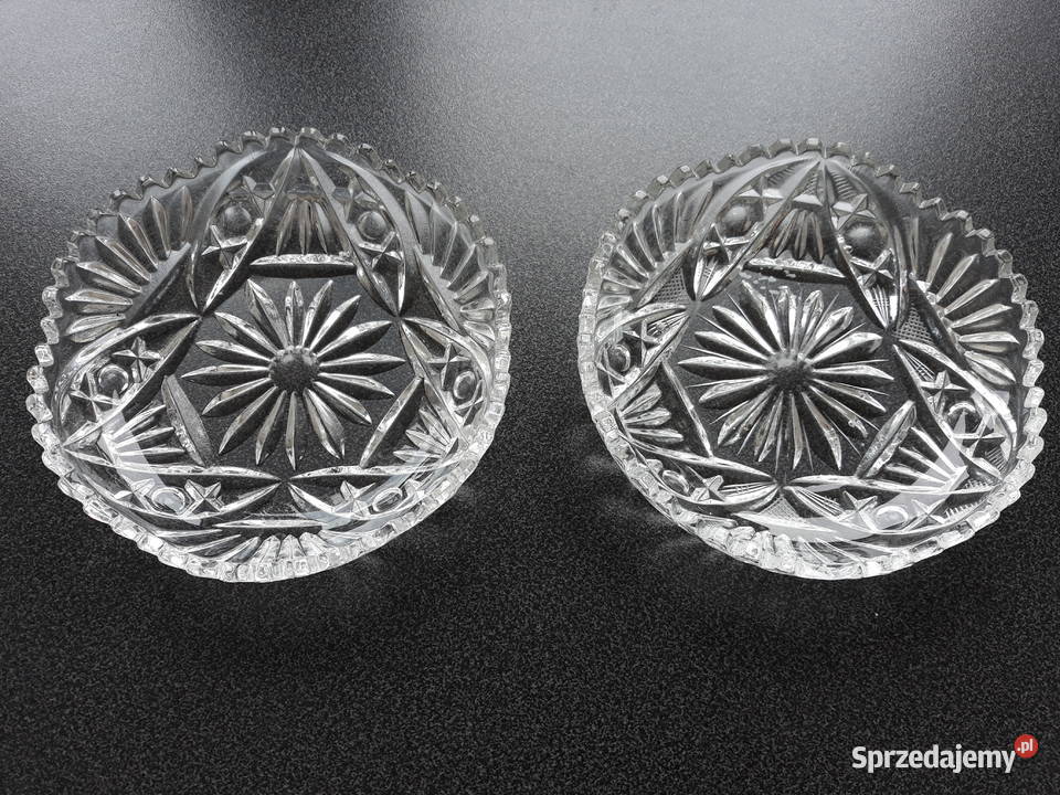 przepiękny kryształ kryształowe talerzyki Gdańsk