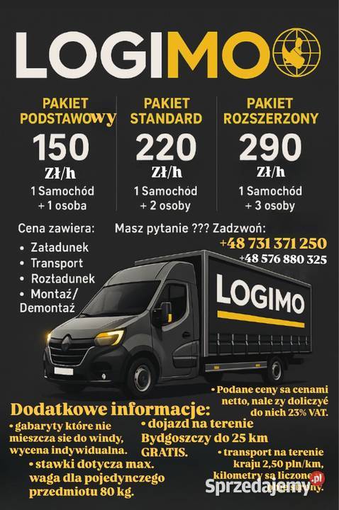 Przeprowadzki Bydgoszcz krajowe i zagraniczne kujawsko-pomorskie