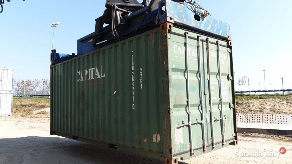 Kontener 20dv 6 metrowy magazynowy budowlany Gdańsk usługi