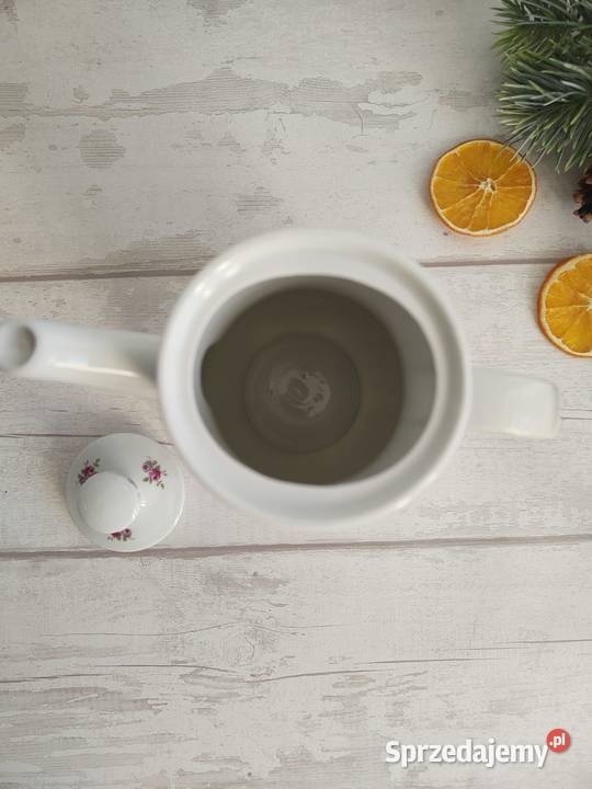 Czajnik dzbanek imbryk porcelanowy na kawę Dzbanki, karafki i mleczniki Głuchołazy