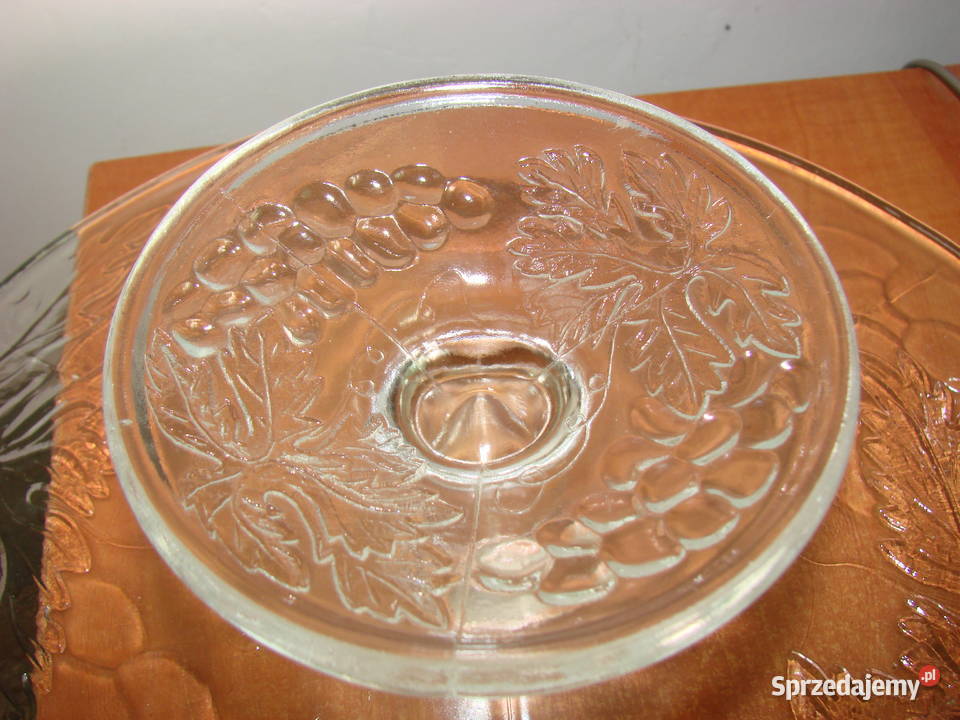 szklana patera na ciasto Pruszcz Gdański