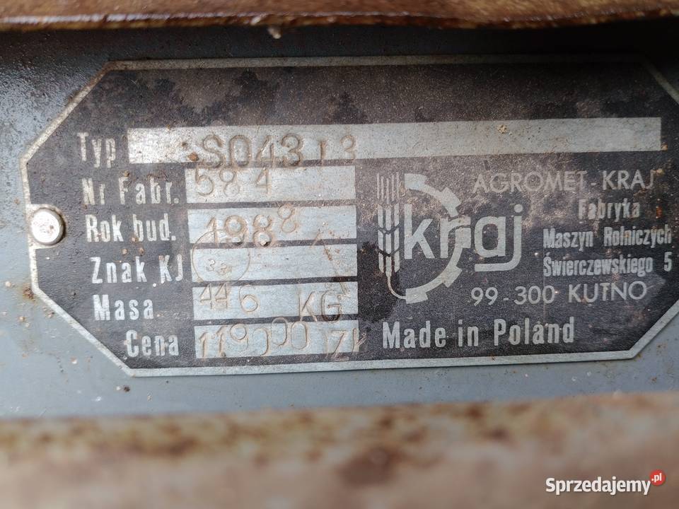 Siewnik poznaniak Złotoryja sprzedam