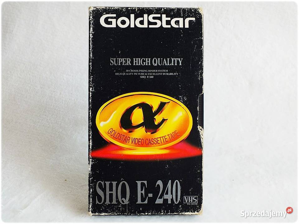 Kaseta VHS GoldStar 240 minut Nagrane Filmy Filmy