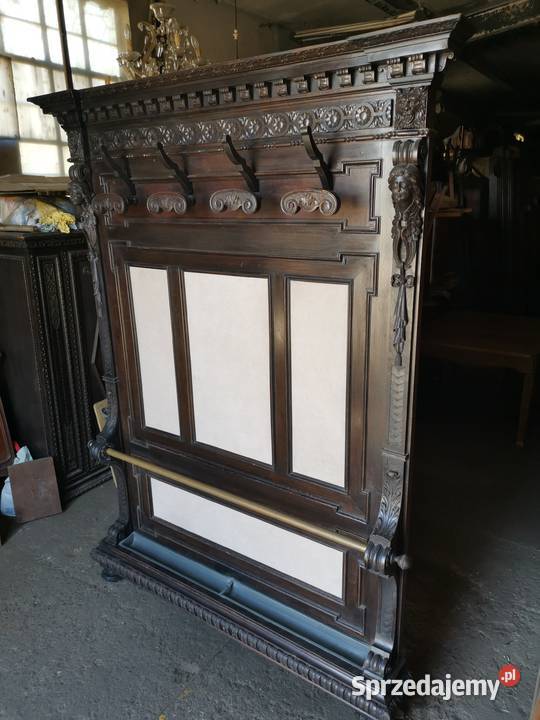 Ozdobna garderoba wieszak włoski neorenesans Wałbrzych