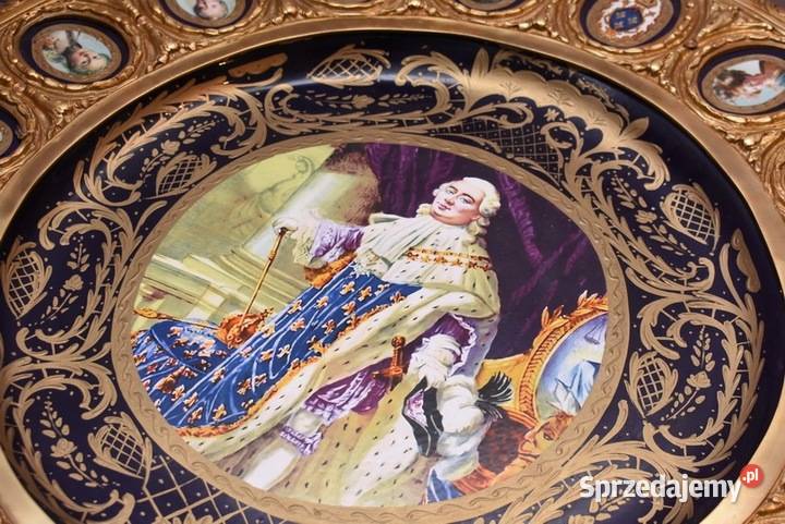 Francuski Stół Empire Drewno Brąz Porcelanowe Kraków