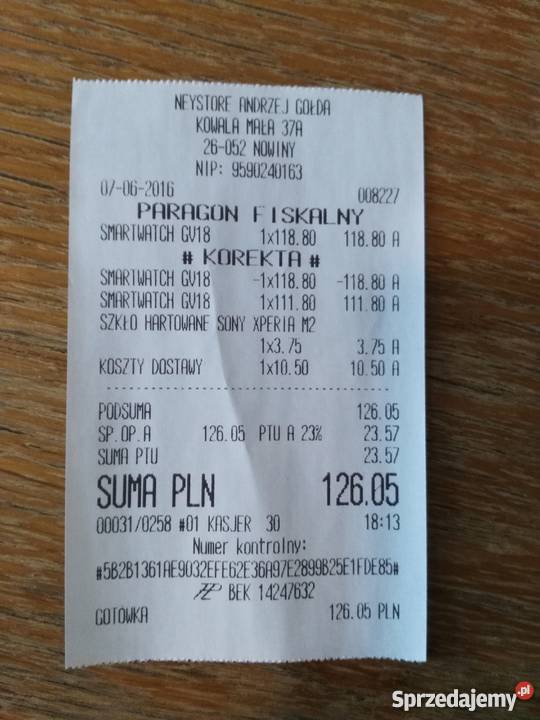 Zegarek Smartwatch GV18 Menu sprzedam