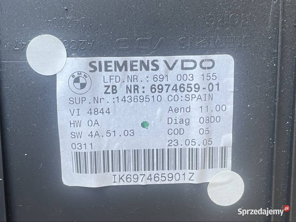 6974659 licznik zegary bmw e90 e91 Szczecin