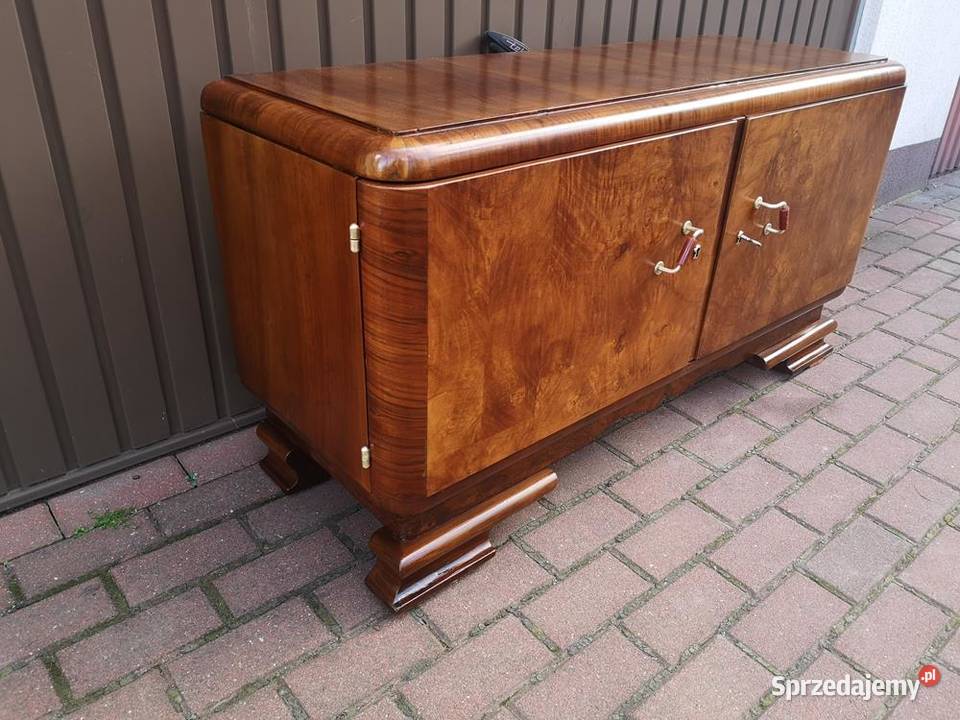 Komoda ARTDECO RTV Niska Orzech Stara Antyk wielkopolskie Swarzędz