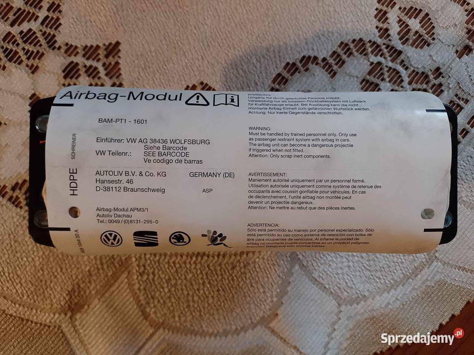 Volkswagen Tiguan 5N 2009 Poduszka Air Bag Poduszki powietrzne Rzeszów