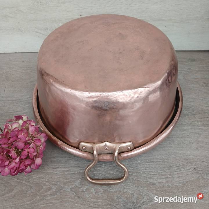 Duża miedziana misa miedziany garnek miedziany mazowieckie Warszawa