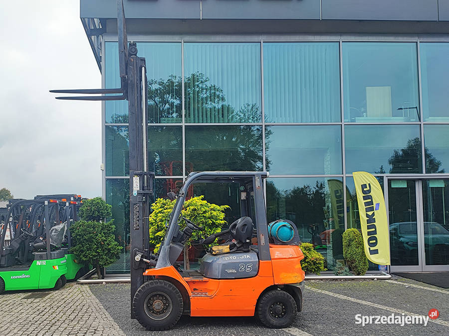 Wózek widłowy Toyota 427FGF25 25 t duplex 33 m Kęty
