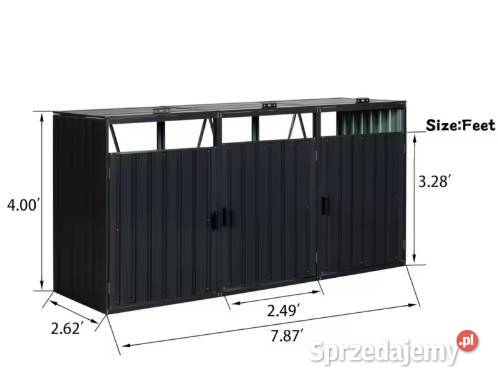 obudowa koszy na śmieci ogród estetyczny Bosutów