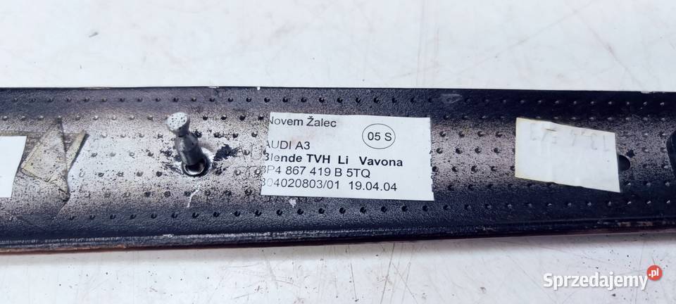 DEKOR DRZWI LEWY TYŁ AUDI A3 8P 8P4867419B 5TQ Pozostałe Przystajń sprzedam