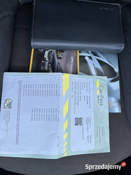 Opel Insignia 18 140 148 Carpass Rok produkcji 2009