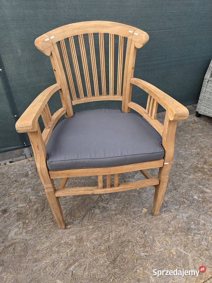 Fotel ogrodowy krzesło drewno egzotyczne plus Wschowa