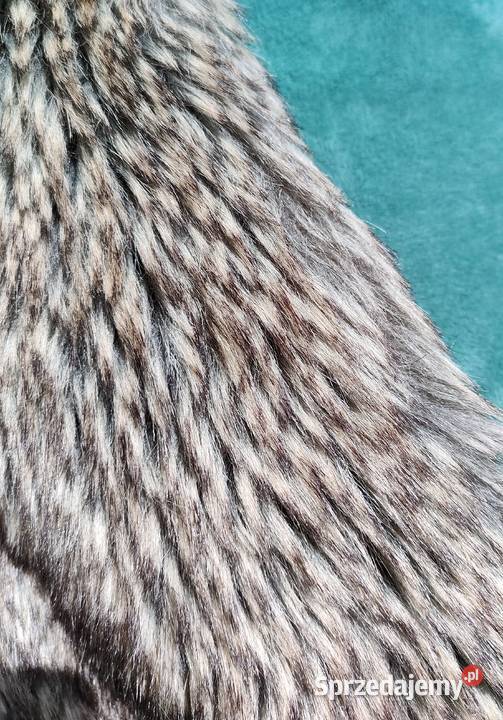 Kamizelka futrzana Look 44 sztuczne futro ciepła brązowy/beżowy Szczecin sprzedam