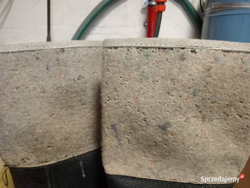 Buty zimowe filcowe skórofilce PRL Ogrodzieniec