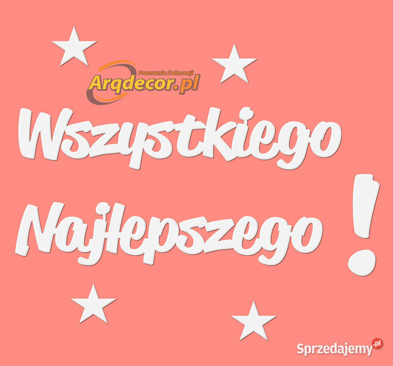 Dekoracje urodzinowe osiemnastka litery Dębna
