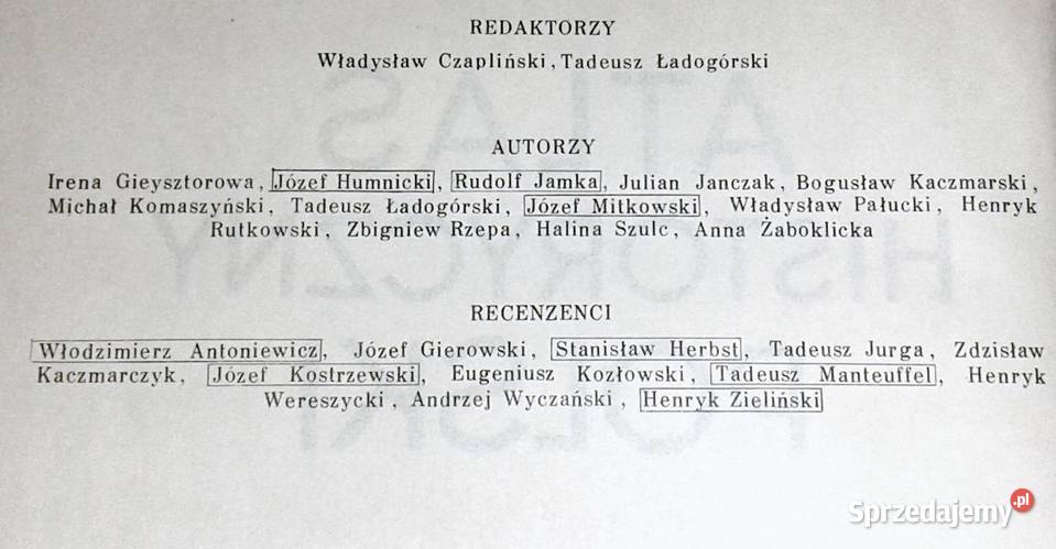 Atlas historyczny Polski Irena Gieysztorowa i