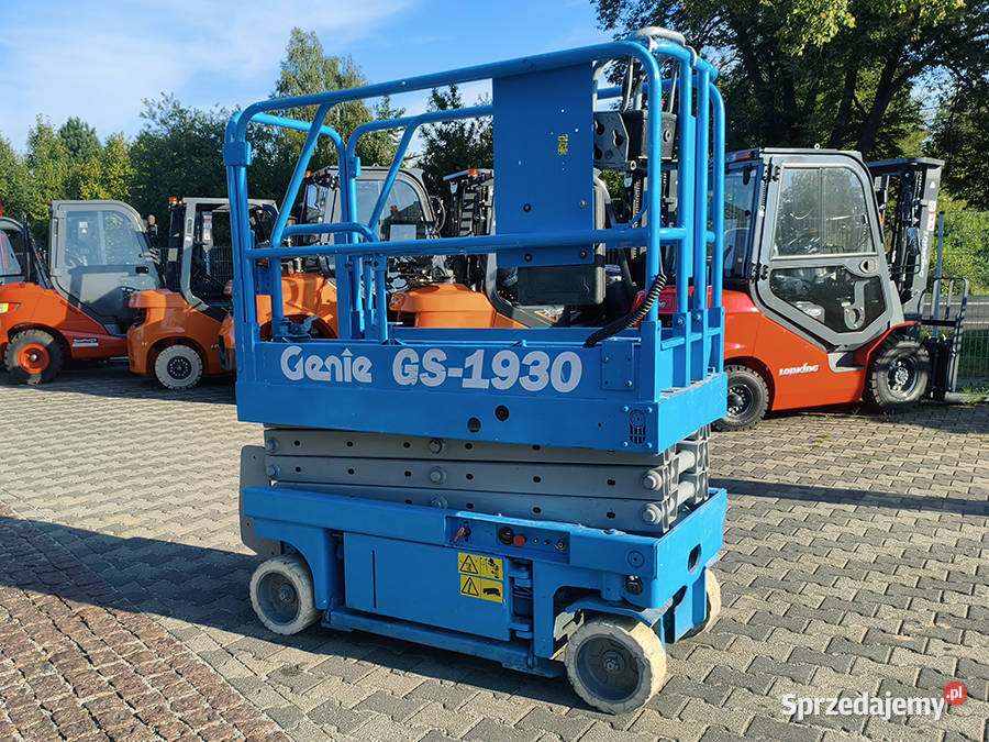 Podest roboczy zwyżka nożycowa Genie GS1930 76 m Kęty