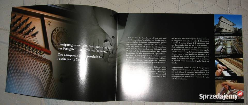 Yamaha Pianos catalog katalog pianin pomorskie Kępice