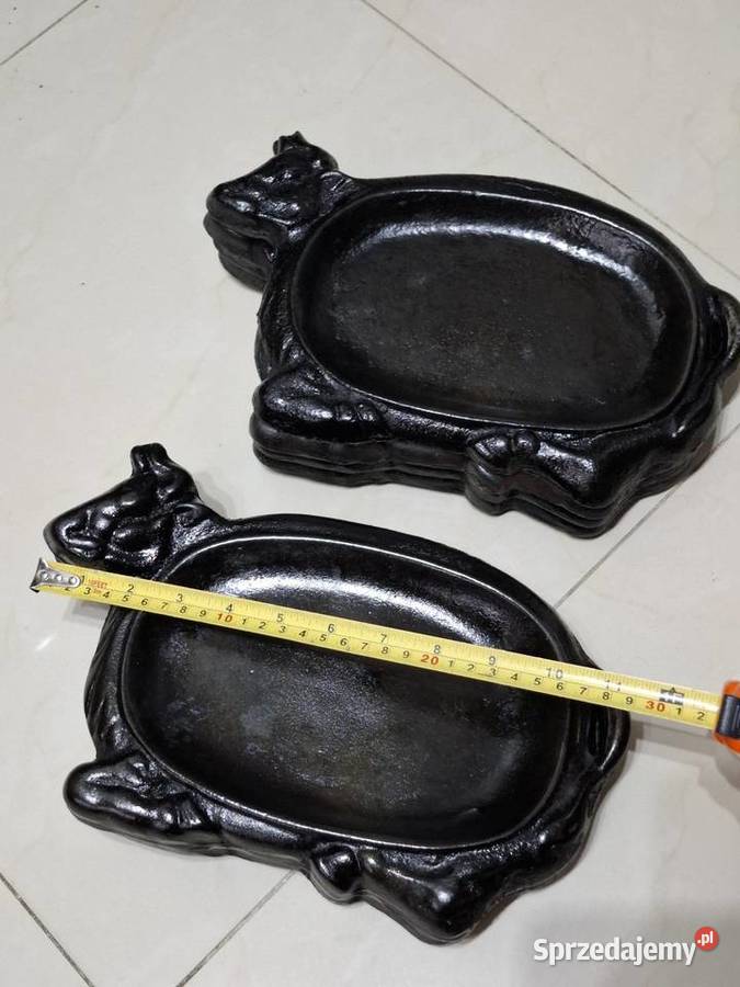 Żeliwny talerz gorący półmisek serwowanie steków małopolskie Kraków