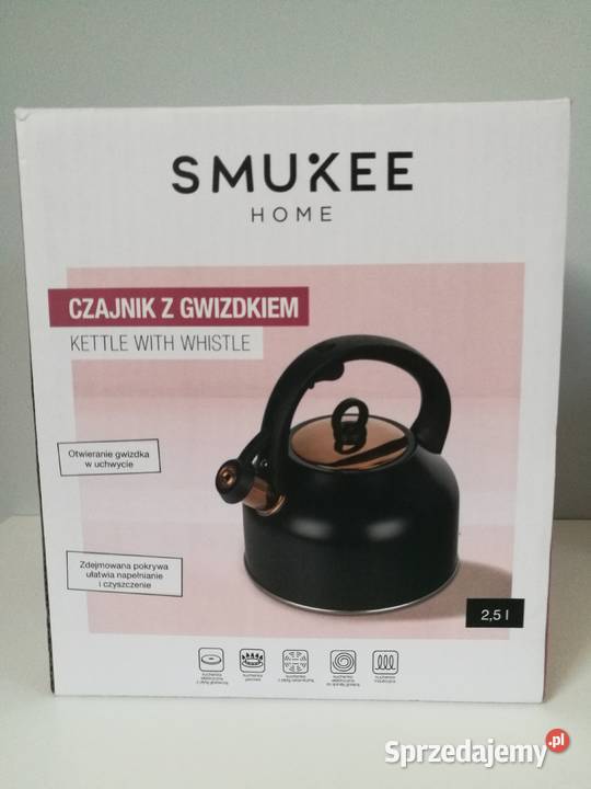 Nowy czarny czajnik w stylu loft 25 L z Dębica