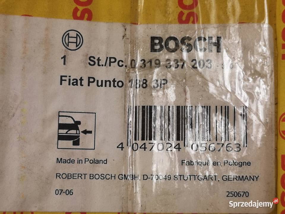 LAMPA LEWY TYŁ FIAT PUNTO 19992012 NOWA BOSCH sprzedam