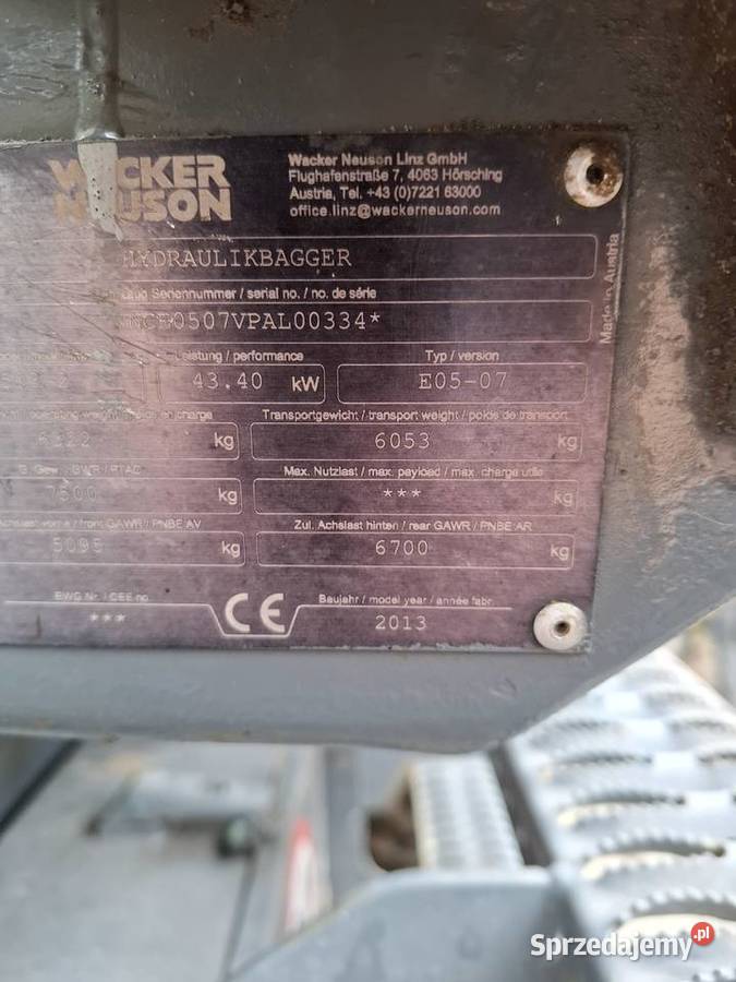 Koparka kołowa Wacker Neuson 65032 2013r Puzdrowo