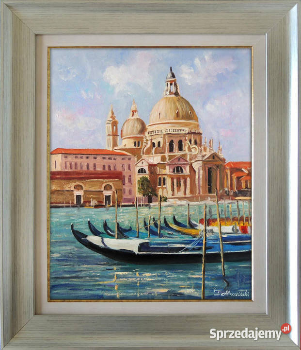 Obraz olejny Wenecja z ramą Tomasz Mrowiński Malarstwo Łódź
