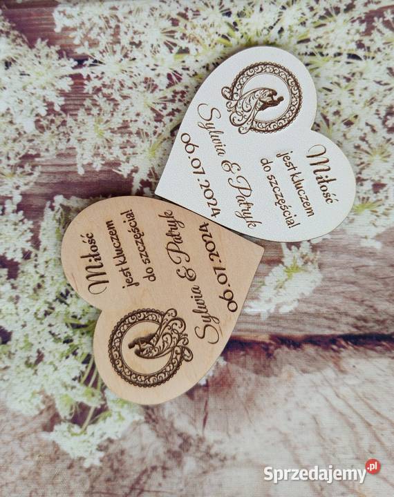 Magnes ślubny z Parą Młodą zestaw 10 sprzedam