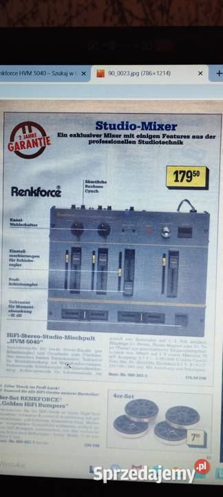 Mixser Renkforce Elektronika dolnośląskie Wrocław