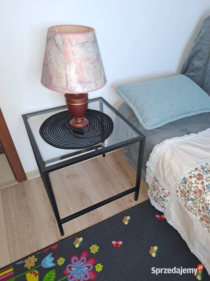 Stolik szklany metalowy czarnyprzylozkowy kawowy Meble Gdynia sprzedam
