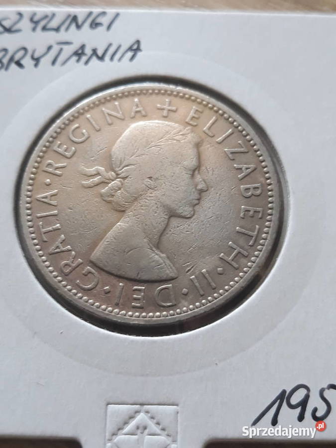 2 Szylingi Wielka Brytania 1957 r Numizmatyka Konin