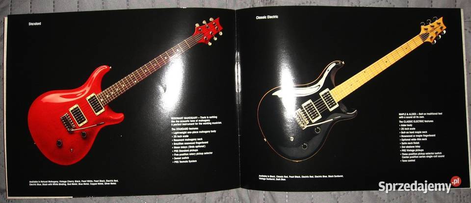 PRS Paul Reed Smith katalog gitar 1989 Kępice