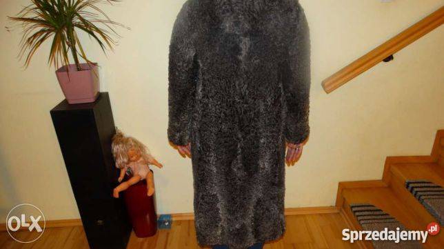 Futro futerko naturalne z karakuł nowe srebrne łódzkie Łódź