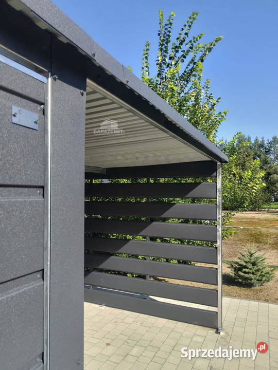 GARAŻ BLASZANY 6m x 6m WIATA 3m SPAD TYŁ 2xBRAMA Łapanów sprzedam