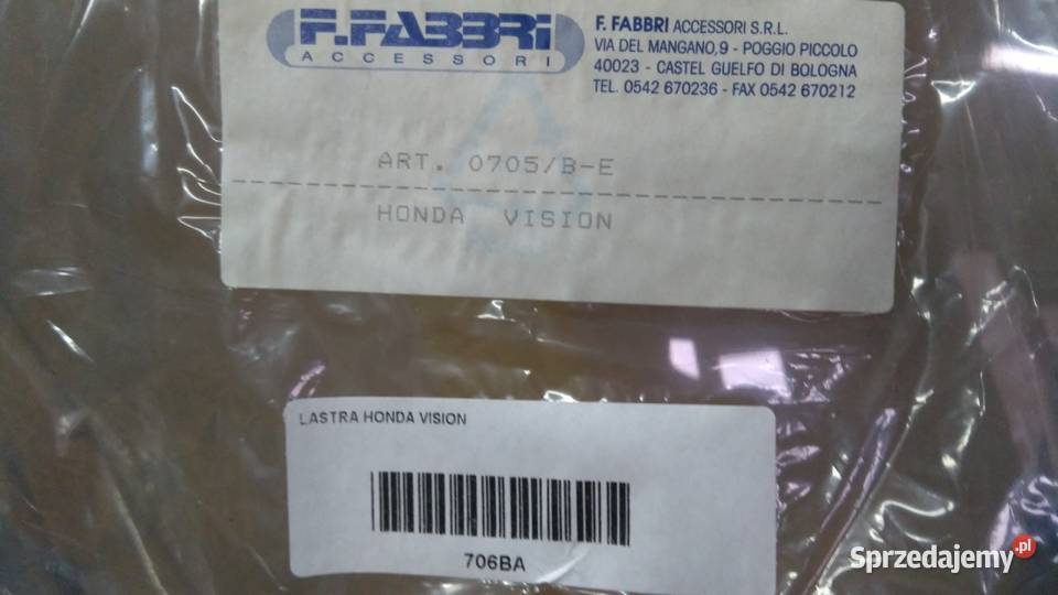 NOWA SZYBA OWIEWKA OSŁONA FABBRI MADE IN ITALY Bielsk Podlaski