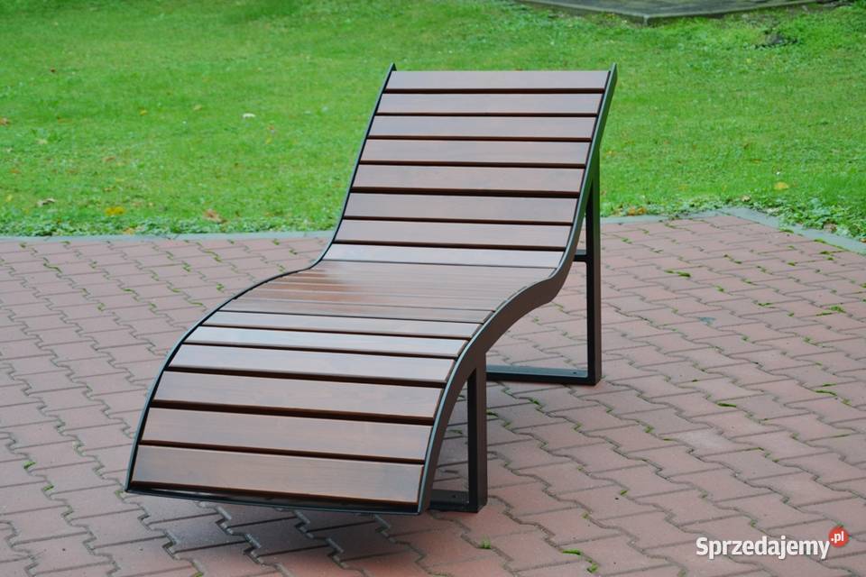 Leżak miejski ogrodowy parkowy stalowy L003 podkarpackie Targowiska