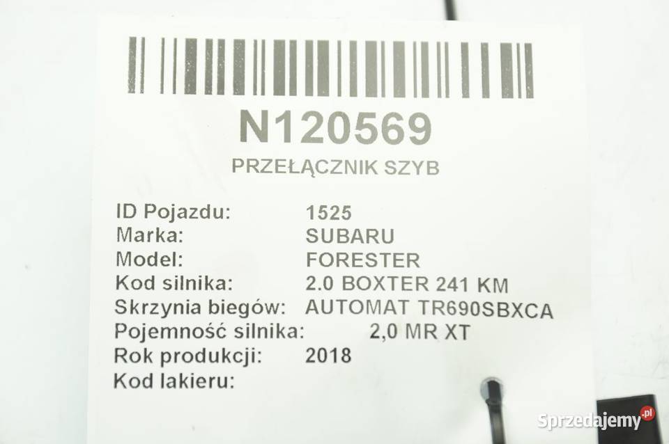 83071FJ180 FORESTER XT PRZEŁĄCZNIK SZYB osobowe Pozostałe
