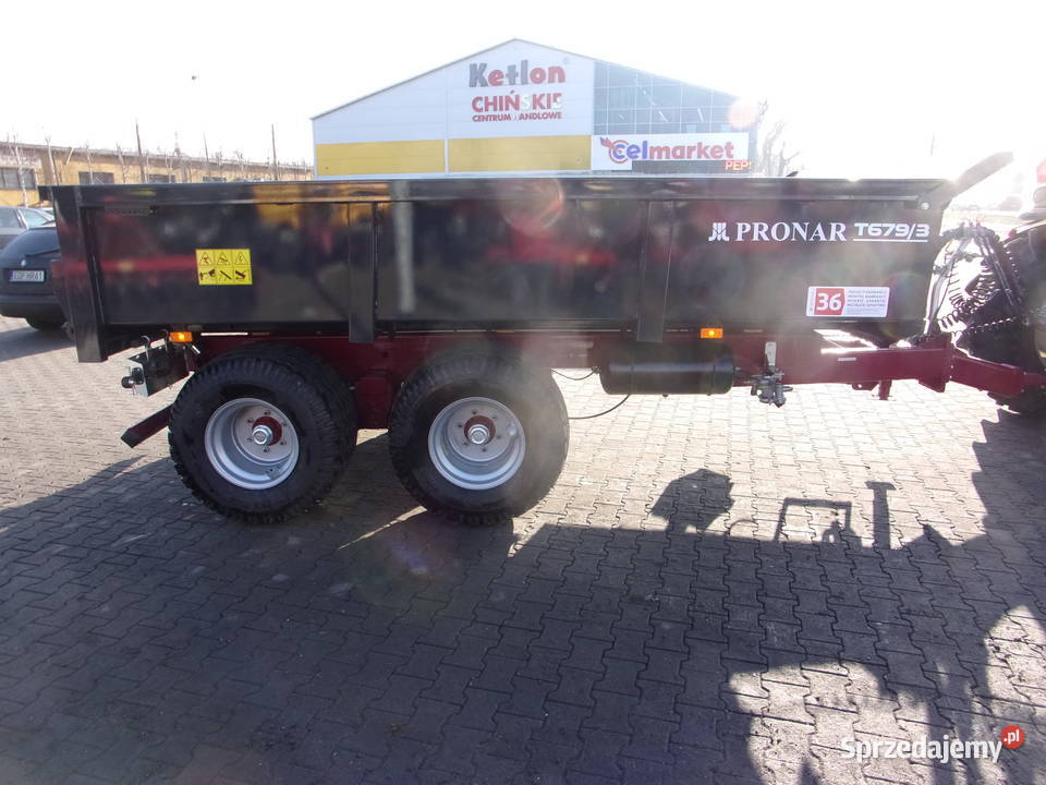Przyczepa budowlana tandem skorupowa T6793 Opoczno