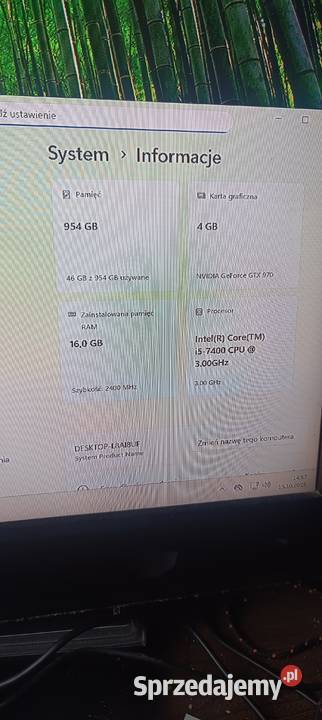 Komputer PC Gaming Humniska