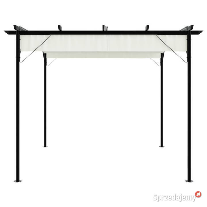 Pergola ze zwijanym dachem śmietankowa 3x3 m Warszawa sprzedam