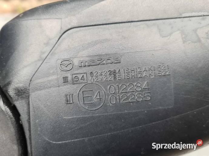 Lusterko Prawe Mazda Premacy 2005 osobowe Częstochowa
