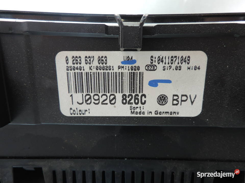 LICZNIK VW GOLF IV 19 TDI 1J0920826C Nowy Sącz