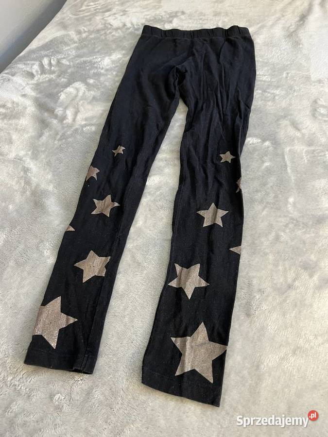 Czarne legginsy getry w gwiazdki gwiazdy HIT Jasło