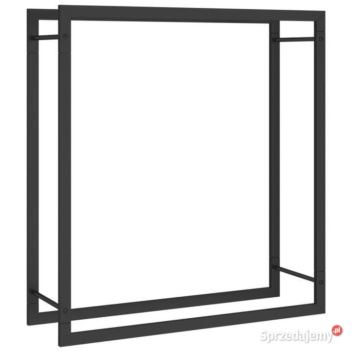 Stojak na drewno matowy czarny 80x28x86 stalowy mazowieckie Warszawa