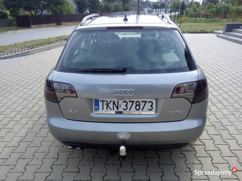Audi A4 B7 19 TDI 115 Super Stan Zadbana szary Kielce sprzedam